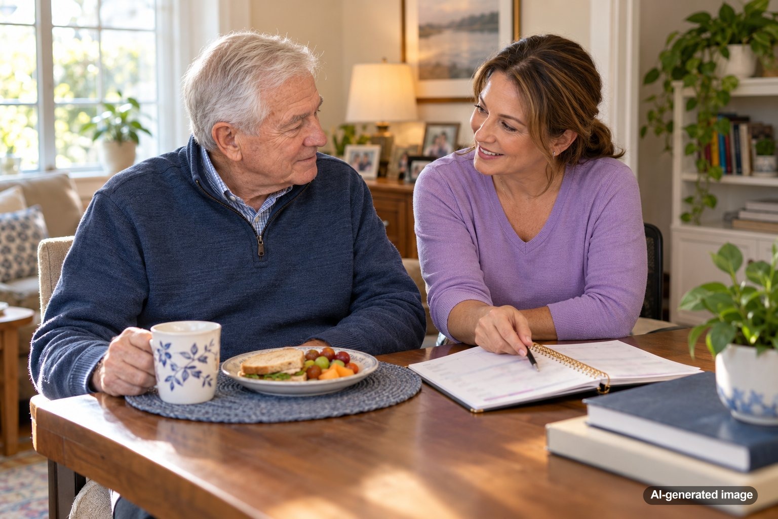 Why Losing a Regular Lunch Companion Can Change an Older Adult’s Week